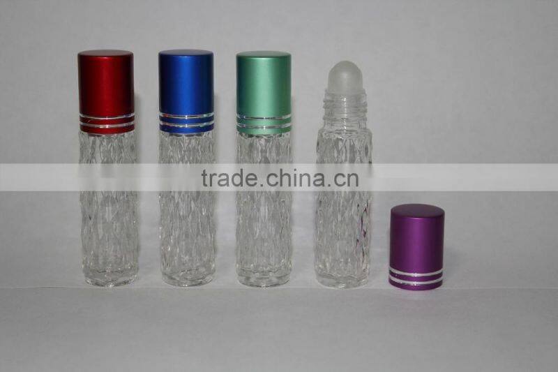 Top Quality 10ml Brown Roll On Glass Bottles with Roller Ball and Black Screw Cap