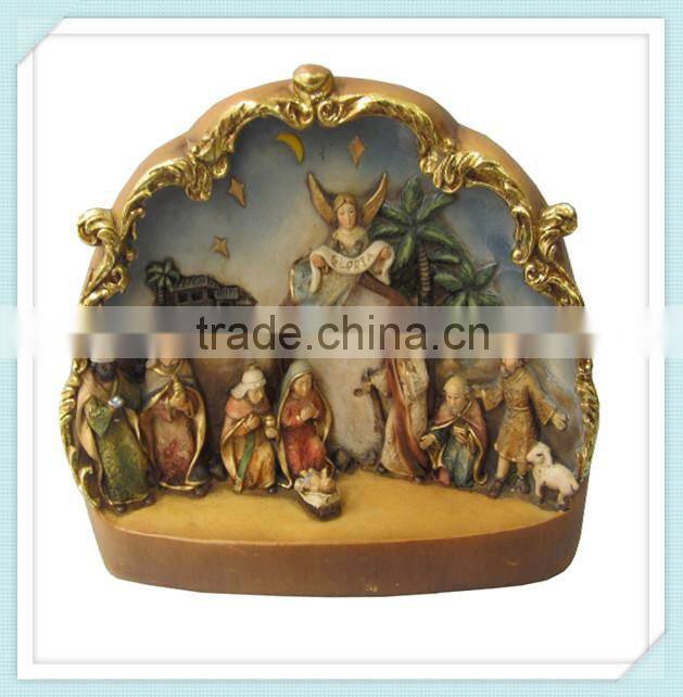 polyresin native american nativity sets