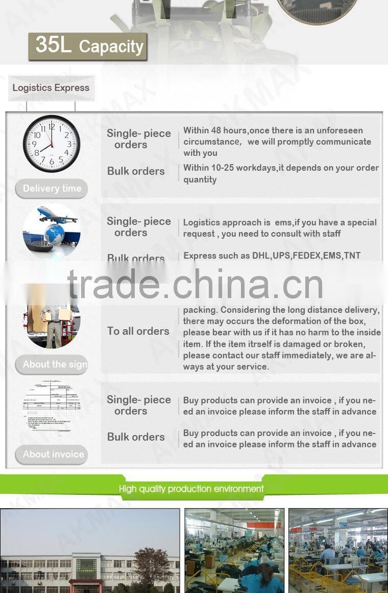 Multifunctional outdoor army backpack combat