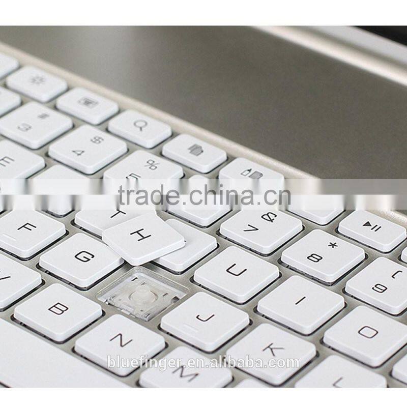 Best seller Backlit Aluminium alloy Bluetooth keyboard case for 9" Android tablet with smart cover