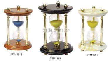 Hourglass with Metal Frame; Metal Sand Timer