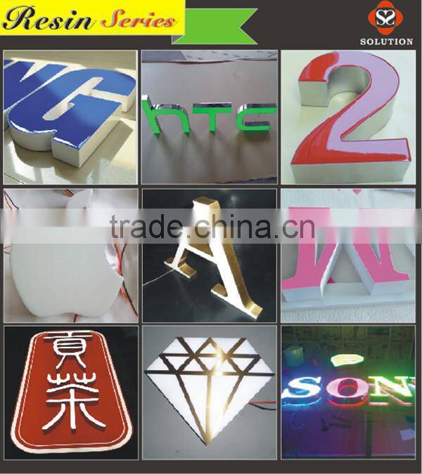 Outdoor lighting led plastic letters sign