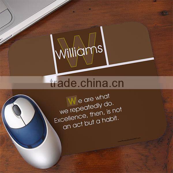 Fashion Plastic Printed Rubber Mouse Pad