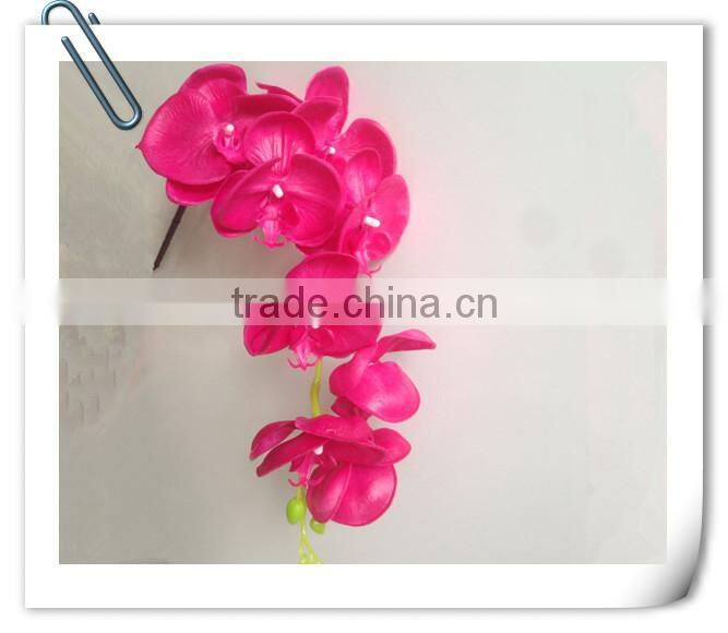 Tianjin factory wholesale pink PU artificial orchid