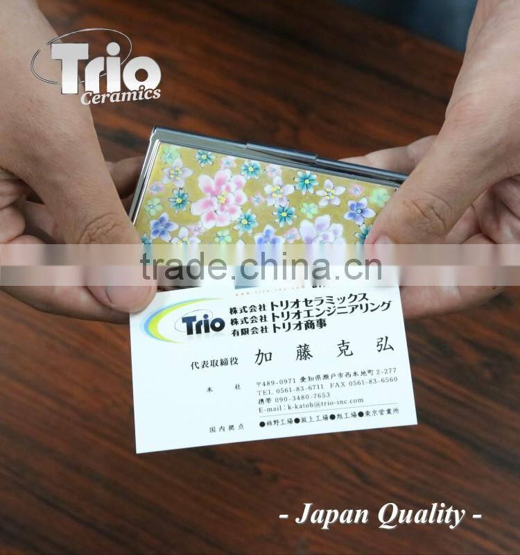 Luxurious traditional craft business card holder with special techniques