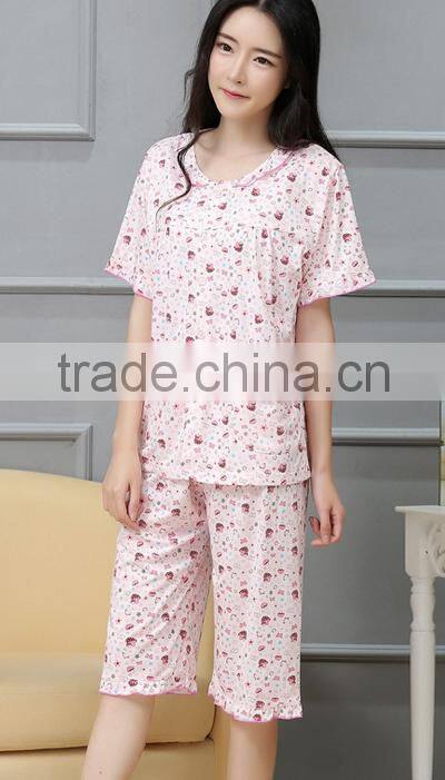 100% cotton women pajamas wholesale cheap price