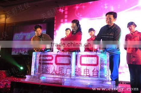 clear acrylic decoration sculpture for celebration custom acrylic led edge lit sign