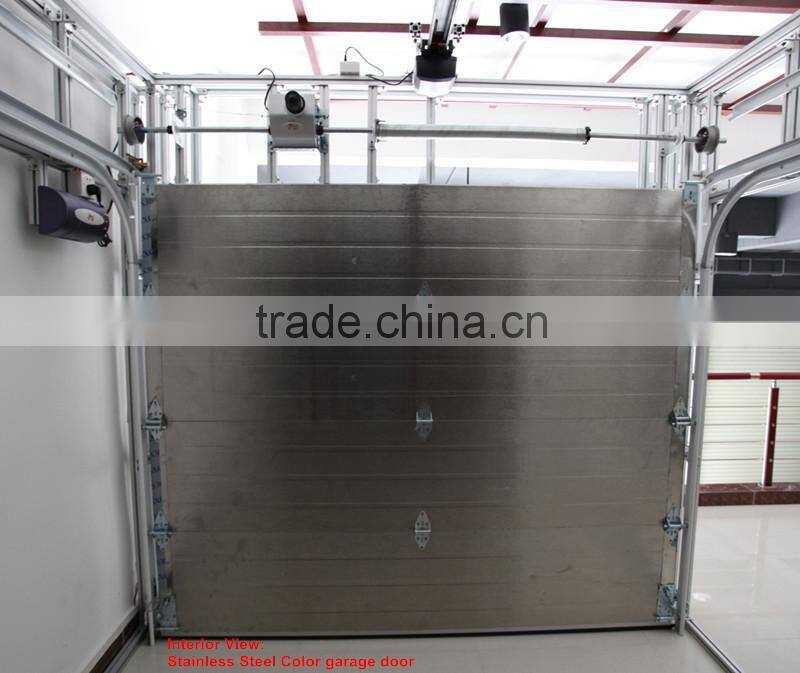 WHITE color overhead garage door with window Automatic Remote Controlled overhead garage door opener Galvanized steel /Aluminum