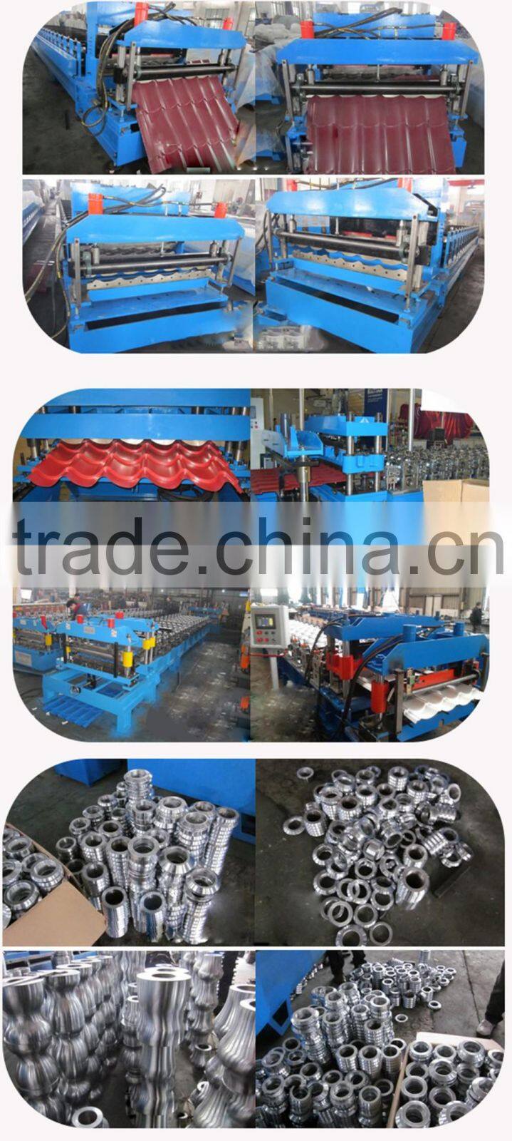 Nice design promotional color/glazed steel tile machine