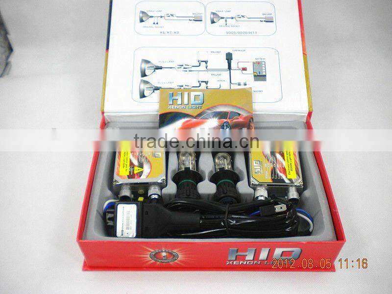 New high quality H4 car light HID xenon lamp kit 35W 55W 75