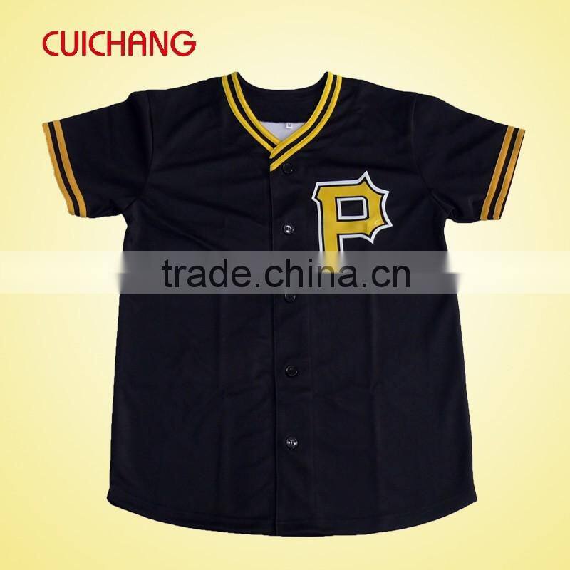 high quality fashion custom baseball jersey with 1 pc MOQ