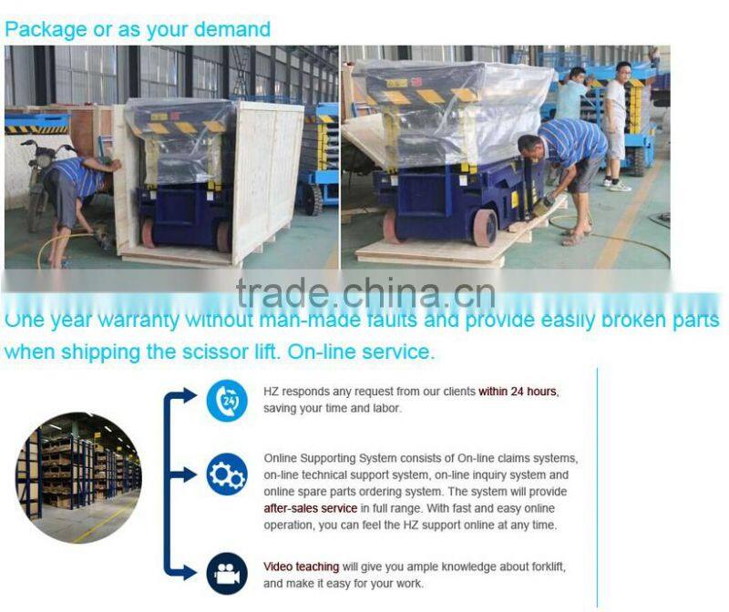 8m towable scissors lift manlift