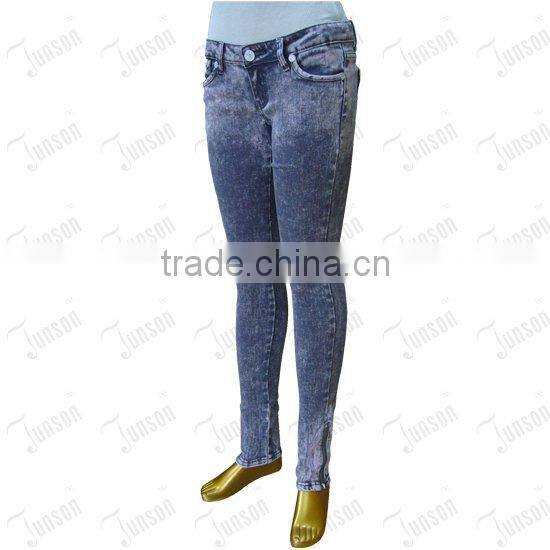 Hot Sale Lady's denim jeans - blue