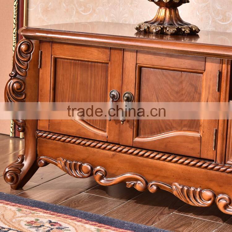 Multifunctional and affordable living room low price solid wooden TV table