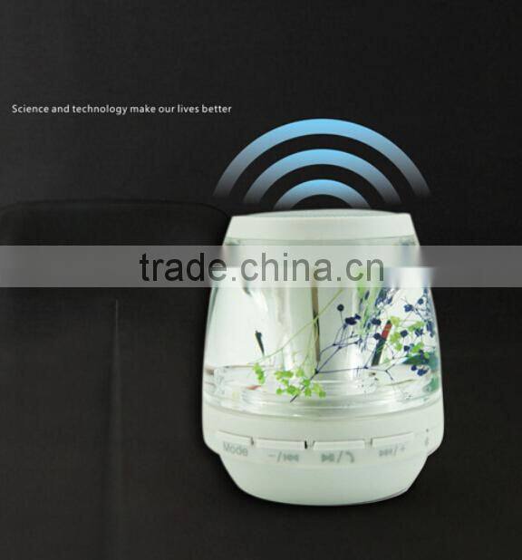 New arrivel LED TF card slot and Hand-free Calls support Liquid mini Bluetooth speaker 2015