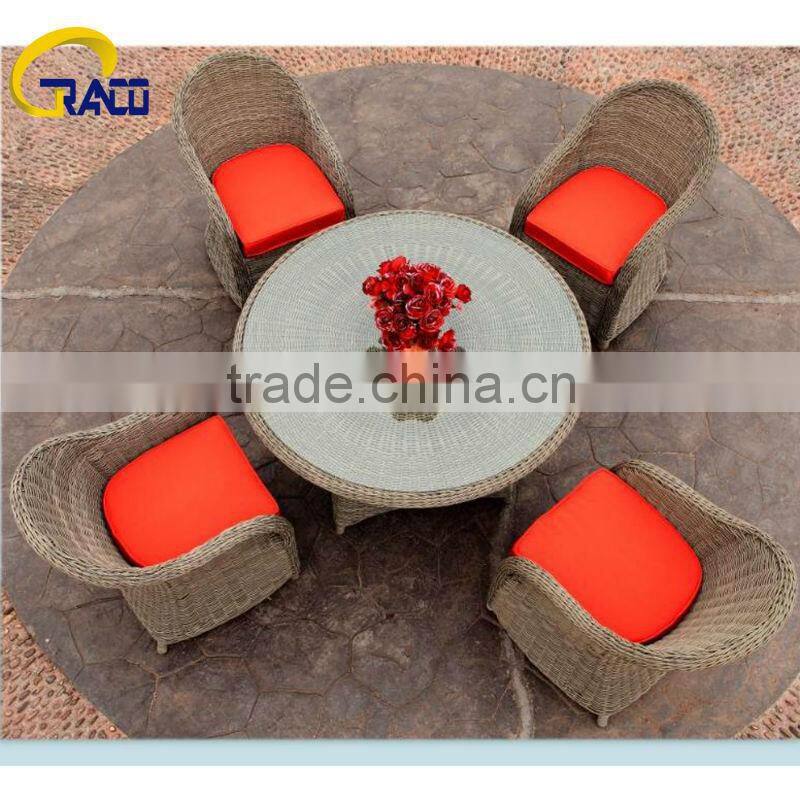 Granco KAL027 5pcs modern outdoor rattan dining set