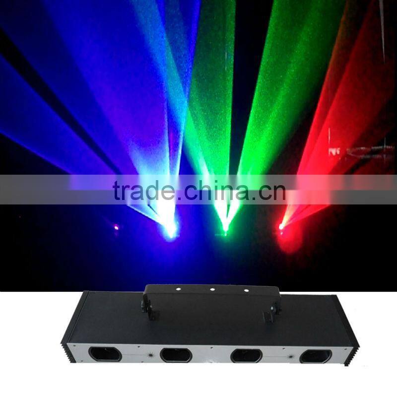 Four head RGB or RGBY or RGB+UV color laser/laser disco effect light