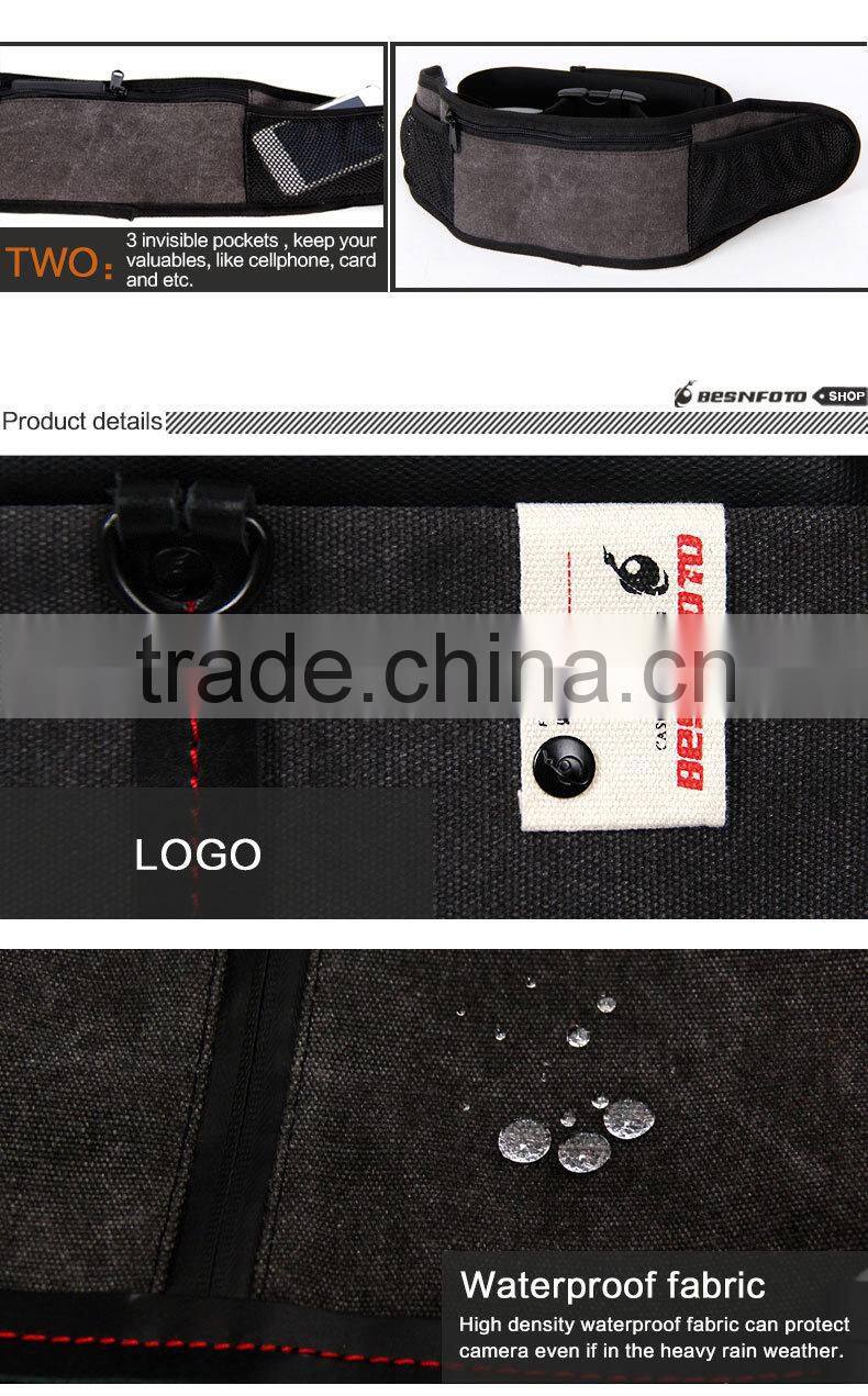 2016 Ergonomic design High quality Professional Camera bag Backpack Canvas Laptop bag