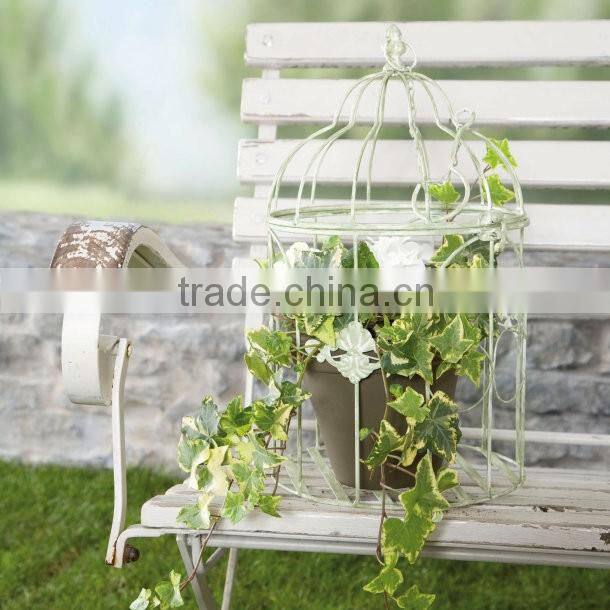 Garden hanging iron plants pot tray wall ounted kitchen wall shelf