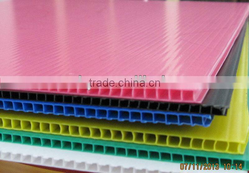 pp sheet material display board /pp corrugated board