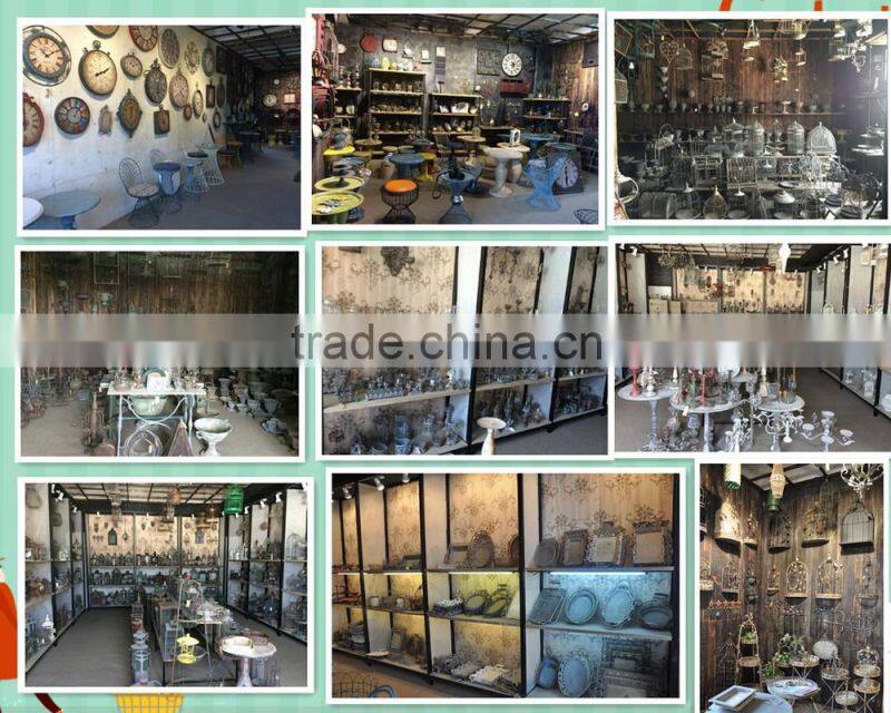 Vintage wholesale metal garden bird feeder with dome