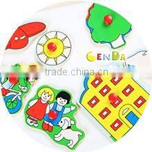 Hot selling wooden educational kids puzzle toys