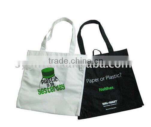 Fashion style Foldable full color printing reusable bag shopping printed eco bag conference custom print cotton tote bag