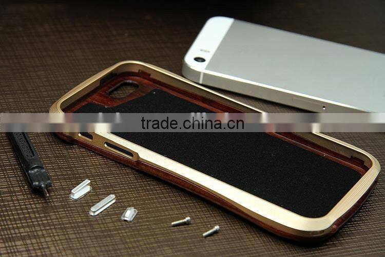 Full bamboo wood luxury high quality phone case ,100% real wood for iphone 6 case ,for iphone 6 carbonized bamboo case