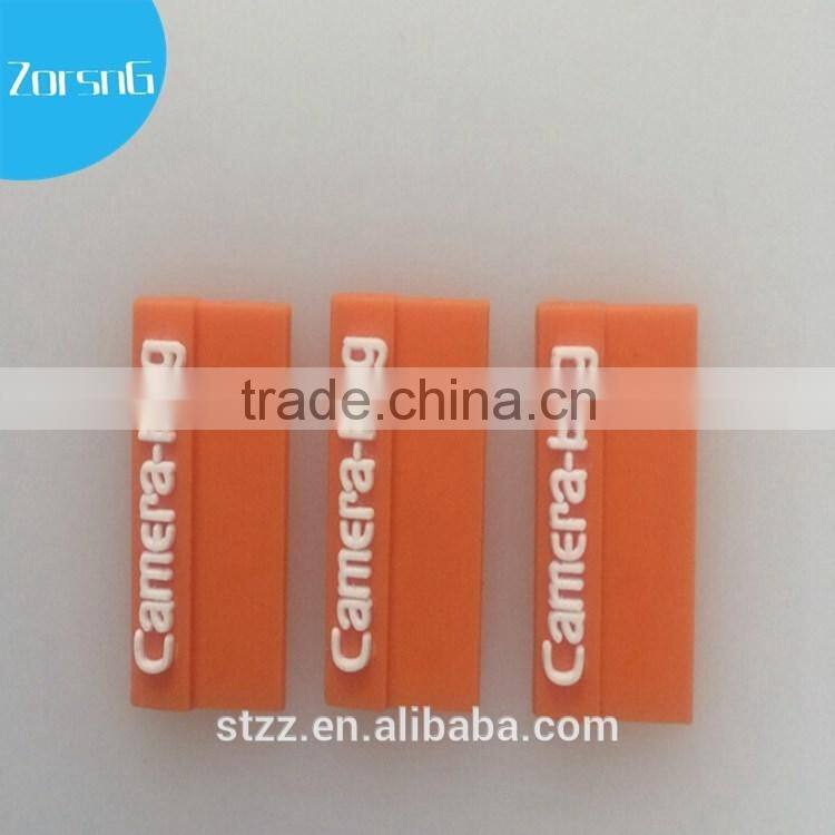 Custom embossed logo bulk rubber patch