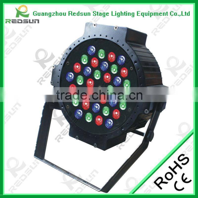 Lowest price !!!High quality Elation Design 36pcs3W RGB +amber Tri Par Can Flat Light