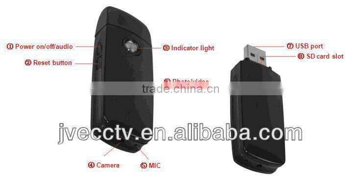 Black Mini USB Flash Driver Camera DVR JVE-3333