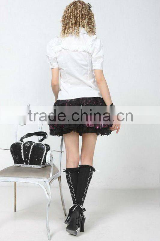 GOTHIC 81091 PUNK Lolita LACE QUEEN SHIRT S-L