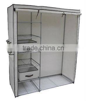 easy assembly folding fabric wardrobe closet