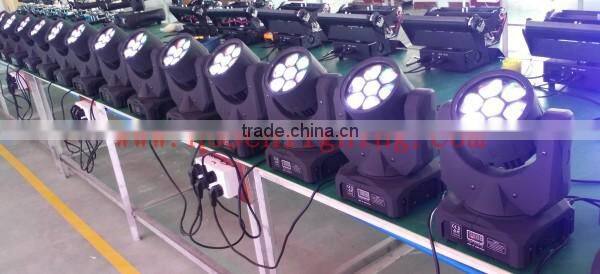 led bee eye moving head 7x10w RGBW new hobbit light