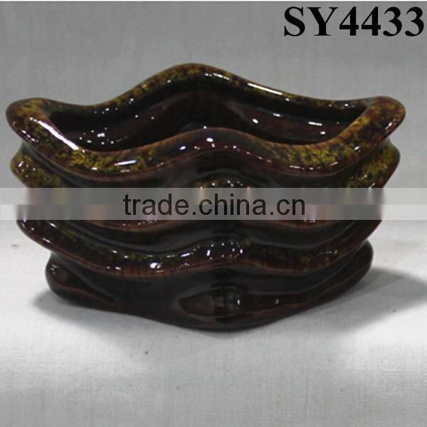 Indoor decorative italian mini porcelain flower pot