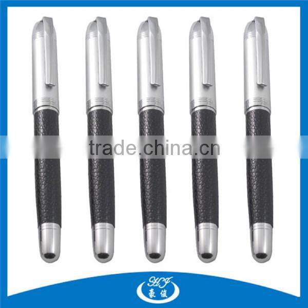 With Leather Material Metal Fountain Pen,Expensive Fountain Pen,Luxury Fountain Pen
