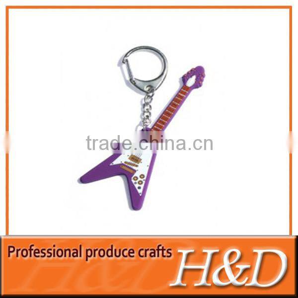 cute guitar key chain with customised made in china