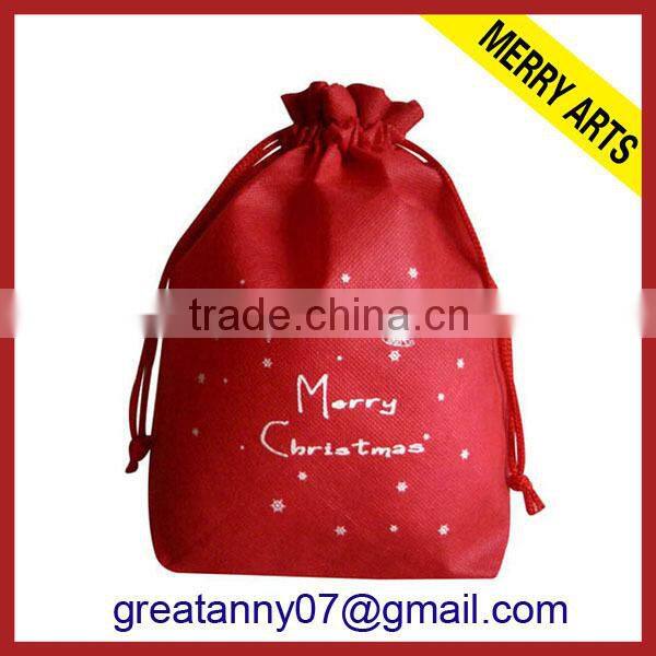 2015 new design advertising decoration fabric drawstring bag cloth drawstring bags drawstring trash bag with good quality