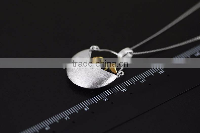 2016 Cute Plants 925 Sterling Silver Pendant for Women Silver Necklace Jewelry