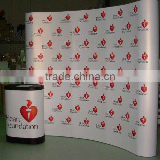 fabric velcro pop up display stands