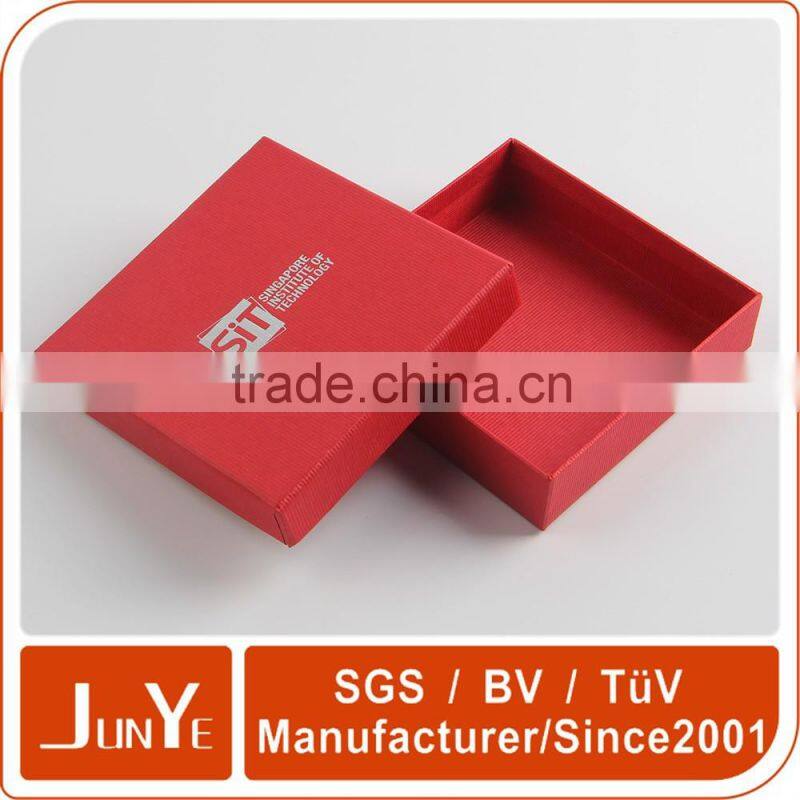 luxury design red color paper box bracelet lid and tray box