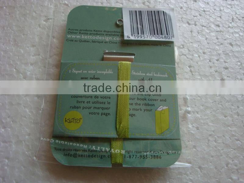 High quality round oval rectangle golden bookmark