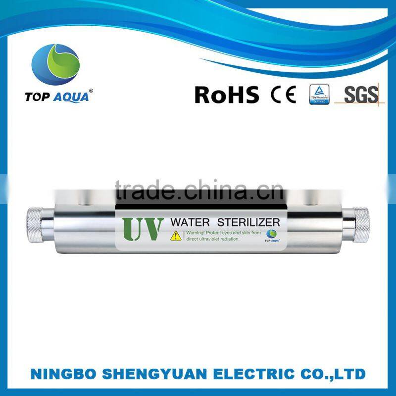 16W /4Gpm Stainless Steel Household Purifier With Light Sterilizer Prices Water Filter Lampe Uv 11W (Filter Water)