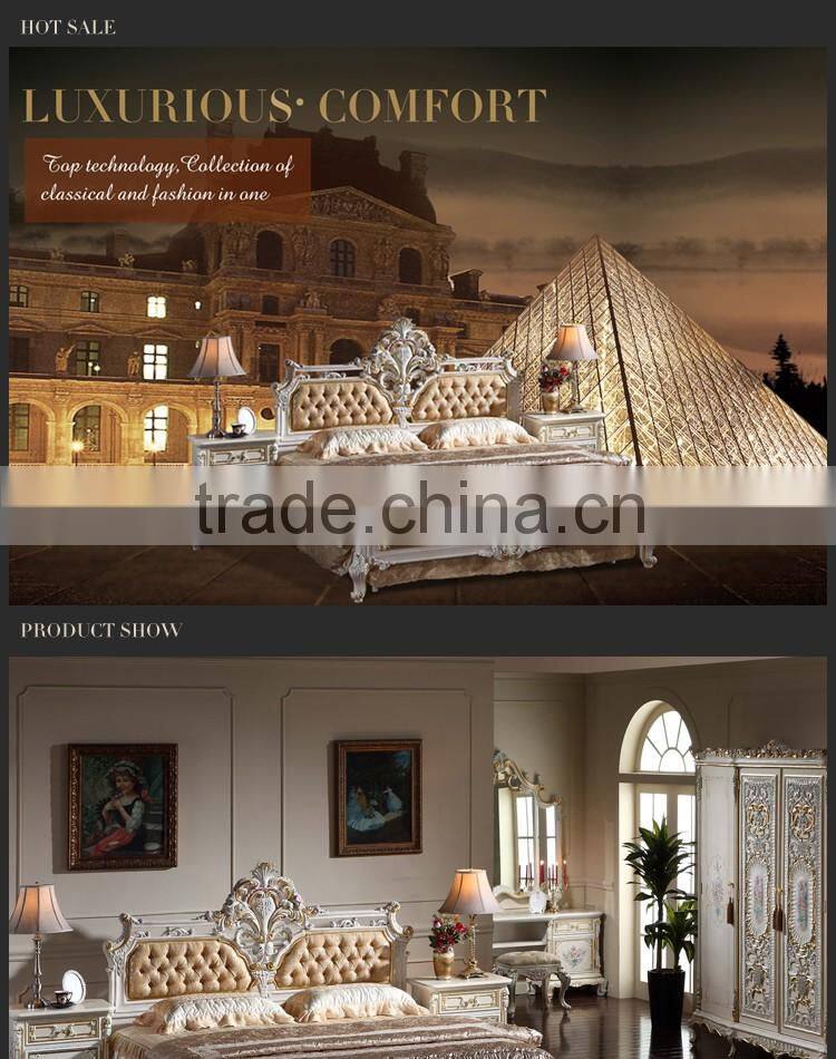 luxury italian beds bedroom furniture - solid wood princess bed