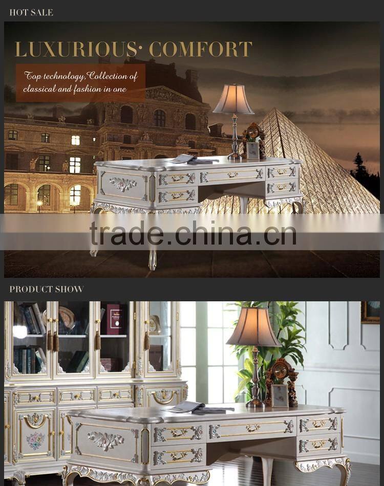 hand carved home furniture European company writing desk -luxury furniture italy design
