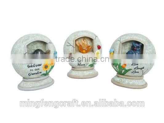 Custom 2015 solar light indoor decor resin flower
