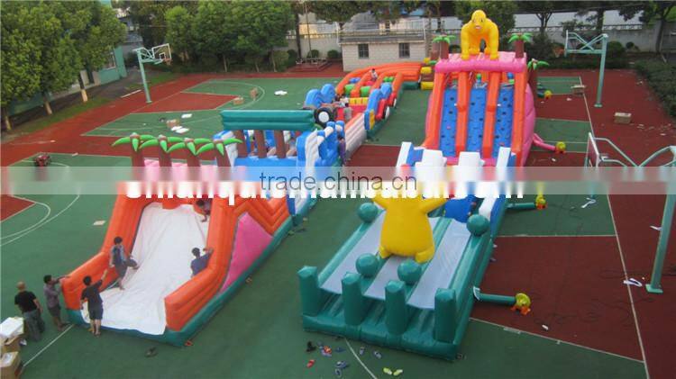 2014 Super Long Outdoor Adult Inflatable Obstacle Course for Sale
