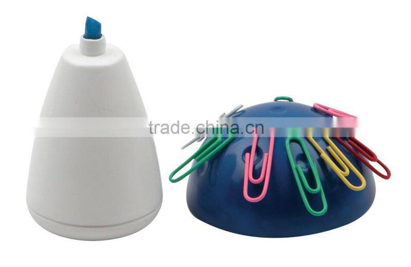 solid highlighter with brush and eraser