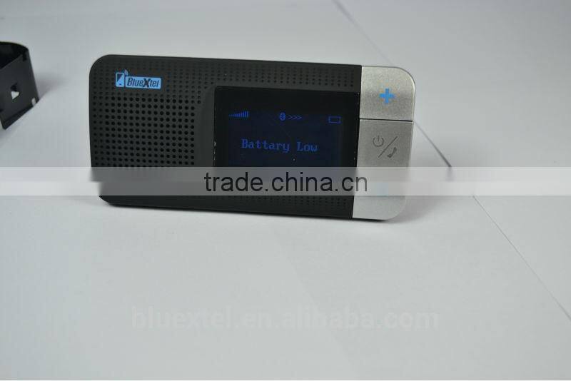 China wholesale high quality LCD display handsfree wireless bluetooth car kit with BQB RoHS CE FCC
