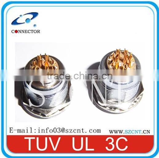 10 Pins Metal Female Half moon connector SZCNT manufactory